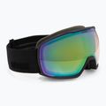 Skibrille UVEX Victorious V black matt/vario green mirror