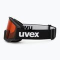 Skibrille UVEX Athletic LGL black matt/orange/clear 4