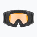 Skibrille UVEX Athletic LGL black matt/yellow/clear 3