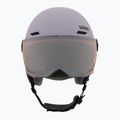Kinder-Skihelm UVEX Rocket Visor Jr cool lavender abstract matt/mirror silver/laser gold 2