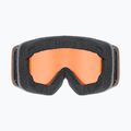 Kinder-Skibrille UVEX Pwdr LG Jr black matt/orange/clear 3