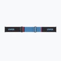 Skibrille Uvex Lace Attract FM black matt/mirror blue 10
