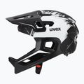 Kinder-Fahrradhelm UVEX React Fullface Jr black/white matt 3