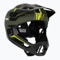 Kinder-Fahrradhelm UVEX React Fullface Jr dark olive matt