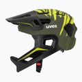 Kinder-Fahrradhelm UVEX React Fullface Jr dark olive matt 3