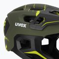 Kinder-Fahrradhelm UVEX React Fullface Jr dark olive matt 7