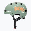 Kinderhelm UVEX Kid 4 Style bam moss green/papaya matt 3