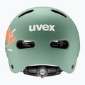 Kinderhelm UVEX Kid 4 Style bam moss green/papaya matt 3