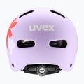 Kinderhelm UVEX Kid 4 Style flower lilac matte 3
