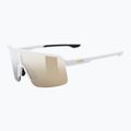 Sonnenbrille UVEX Ramp white matt/mirror gold