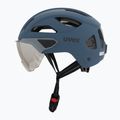 Fahrradhelm UVEX Stride Visor stone blue matt/lite mirror silver 3