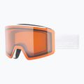Skibrille UVEX Ignite LG S2 white matt/orange