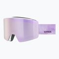 Skibrille UVEX Ignite FM S3 white matt/mirror rose