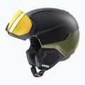 Skihelm UVEX Horizon CV black/khaki matt 6