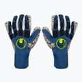 Uhlsport Hyperact Supergrip+ HN blau und weiß Torwarthandschuhe 101123201