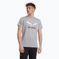 Herren Salewa Solidlogo Dry grau Trekkinghemd 00-0000027018