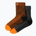 Herrentrekkingsocken Salewa MTN TRN Sal. AM QRT grau-braun 00-0000069028 9