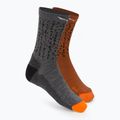 Herrentrekkingsocken Salewa MTN TRN Sal. AM Crew grau-braun 00-0000069029