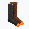Herrentrekkingsocken Salewa MTN TRN Sal. AM Crew grau-braun 00-0000069029 8