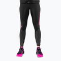 Laufleggings Damen DYNAFIT Reflective black out pink glo