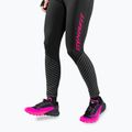 Laufleggings Damen DYNAFIT Reflective black out pink glo 4