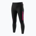 Laufleggings Damen DYNAFIT Reflective black out pink glo 5