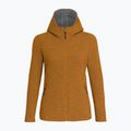 Damen-Trekking-Sweatshirt Salewa Sarner 2L Wool Fz Hoody goldbraun