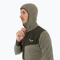 Herren-Trekking-Sweatshirt Salewa Puez 2 Dry Hood FZ dunkeloliv melange 4