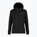 Trekking Sweatshirt Hoodie Damen Salewa Puez PL Hooded black out