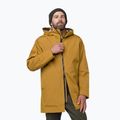 Herren Regenjacke Salewa Fanes 3L Ptx Hemp 2/1 Parka golden brown int.7020