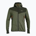 Trekking Sweatshirt Hoodie Herren Salewa Agner Hybrid PL/DST FZ dark olive melange