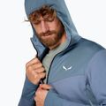 Salewa Herren-Trekking-Sweatshirt Puez Waffle Hyb PL HD java blau 5