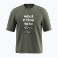 Herren Salewa Eagle Outside Lose verblasst grünes T-Shirt