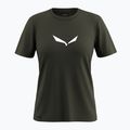Damen-T-Shirt Salewa Solid Dry dark olive