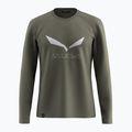 Herren-Longsleeve Salewa Solidlogo Dry faded green