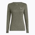 Damen-Longsleeve Salewa Puez Melange Dry faded green melange