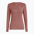 Damen-Trekking-Longsleeve Salewa Puez Melange Dry desert pink melange