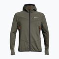 Herren-Trekkingpullover Salewa Agner Hybrid PL/DST FZ Hoody faded green melange/0910