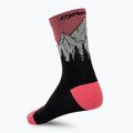 Socken DYNAFIT Traverse Crew black out ultra coral/6a10 2
