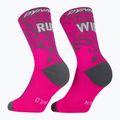 Socken DYNAFIT Run Wild Crew pink glo 5