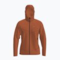 Herren-Trekkingsweatshirt Salewa Puez Rocca Polarlite Hood Bombay Brown