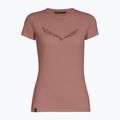 Damen-T-Shirt Salewa Solid Dry desert pink