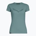 Damen-T-Shirt Salewa Solid Dry willow