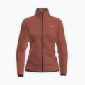 Damen-Trekkingsweatshirt Salewa Puez Warm Full Zip etruscan red