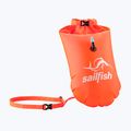 Segelfisch Schwimmen Boje orange