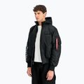 Herren Alpha Industries MA-1 D-Tec Sleeve Embroidery Bomber schwarz/reflektierende Jacke