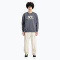 Herren Alpha Industries Basic grau-schwarzes Sweatshirt 2