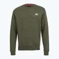 Herren Alpha Industries Basic Small Logo Sweatshirt dunkel oliv 5
