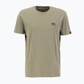 Herren Alpha Industries Basic Kleines Logo oliv T-shirt 4