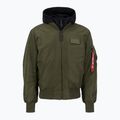 Alpha Industries MA-1 D-Tec Herrenjacke dunkelgrün/schwarz